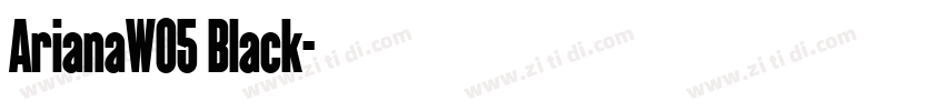 ArianaW05 Black字体转换